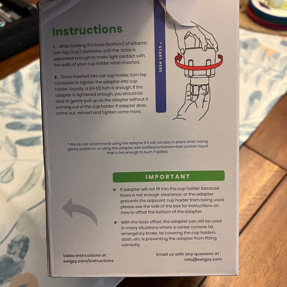 Swigzy CarCup Holder Expander Adapter  Works With Hydro Flask, Yeti, - Picture 3 of 6